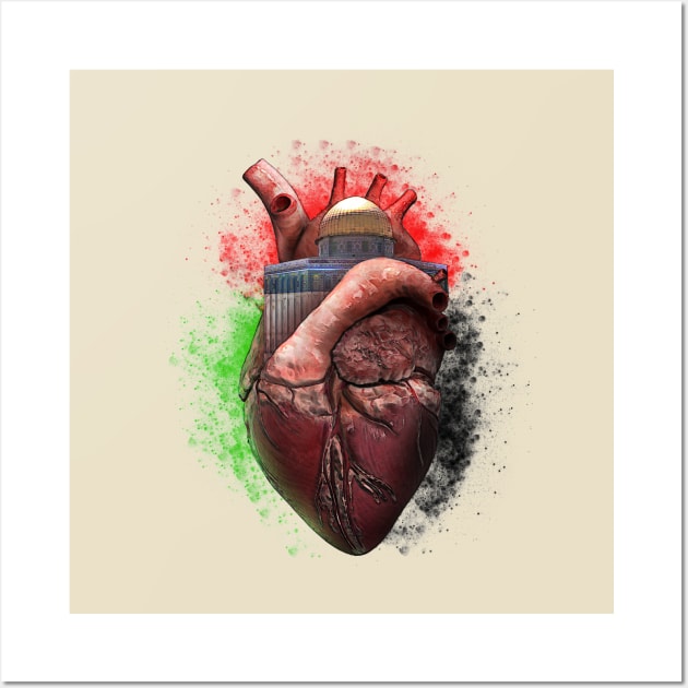 Al Aqsa Heart Wall Art by Tariq-T-art